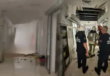 45 günde yapılan hastanenin tavanı çöktü: Bir bebek öldü