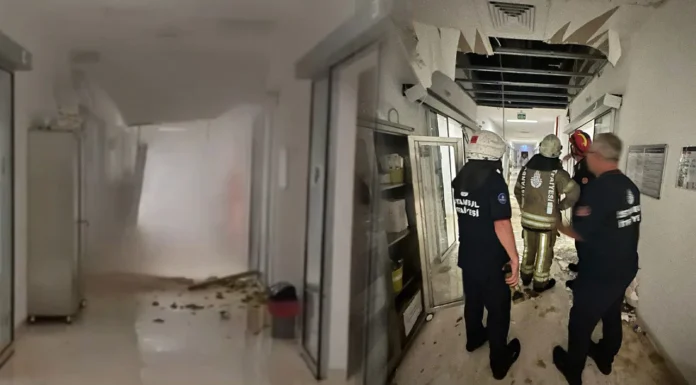 45 günde yapılan hastanenin tavanı çöktü: Bir bebek öldü