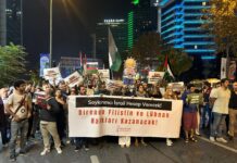 Filistin Eylem Komitesi’nden İsrail Konsolosluğu önünde eylem
