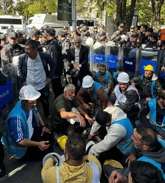 Fernas işçilerine yine polis saldırdı: 1 işçi yaralandı