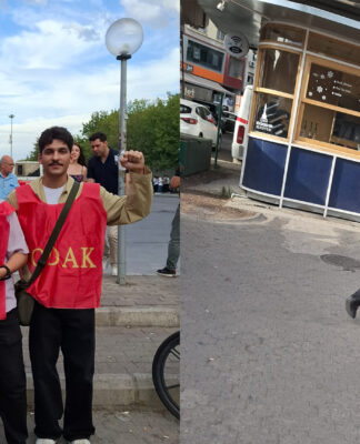 İzmir Bornova’da emperyalist savaşlara karşı barış temalı bildiri dağıtımı gerçekleştirildi