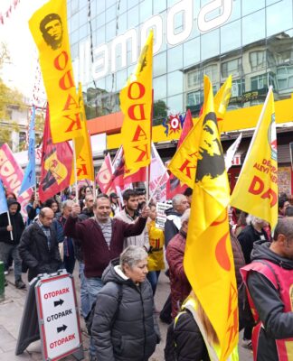Ankara’da emekçiler bugün “Krizin ve savaşın faturasını ödemeyi reddediyoruz” demek için bir araya geldi