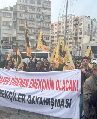 İşçiler, emekçiler haklarını aramak için İzmir Bornova’da bir araya geldi