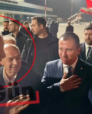 Maraş depreminde 35 kişinin ölümüne sebep olmaktan 22,5 yılla yargılanan MADO’nun sahibi Mehmet Sait Kanbur, Erdoğan’ı havaalanından uğurladı!