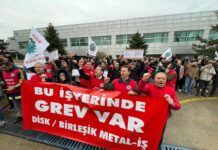 Metal iş kolunda bir fabrika daha greve başladı