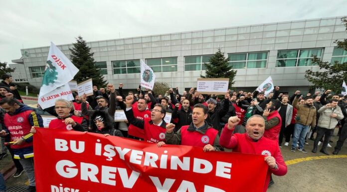 Metal iş kolunda bir fabrika daha greve başladı