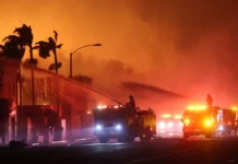 Los Angeles’ta günlerdir devam eden yangın sonrasında sokağa çıkma çıkma yasağı