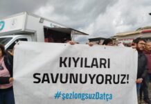 Knidos Antik Kenti’ndeki restoran ve iskelenin bakanlığa devri protesto edildi