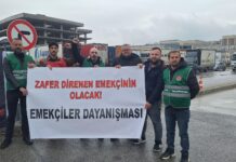 Emekçiler Dayanışması’ndan İzmir’de grevdeki Digel Tekstil işçilerine ziyaret