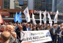 HTŞ’nin katliamına karşı İzmir’de protesto gösterisi