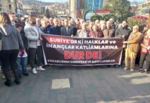 HTŞ’nin katliamları Kocaeli’de protesto edildi