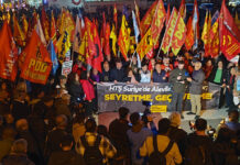 İstanbul Emek, Barış ve Demokrasi Güçleri’nden HTŞ’nin Suriye’de gerçekleştirdiği katliamlara karşı eylem: “Seyretme, Geçit Verme!”