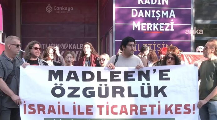 Ankara’da Madleen Gemisi İçin Protesto