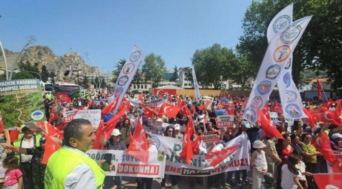Tokat’ta “Madene Hayır” mitingi