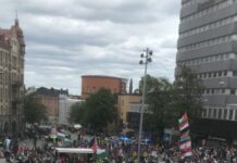 Stockholm’de Filistin yanlısı büyük gösteri ve Dayanışma Derneği Pikniği