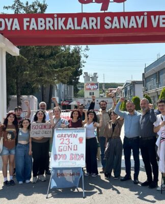 Gençlik DYO Boya İşçilerinin Yanında