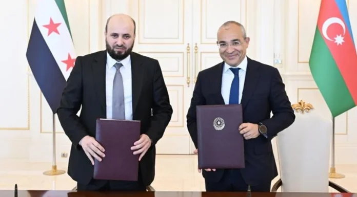 Suriye’deki HTŞ yönetimi ile Azerbaycan Devlet Petrol Şirketi (SOCAR) mutabakat zaptı imzaladı