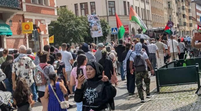 Malmö’de Filistin’le dayanışma eylemi düzenlendi