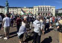 Göteborg’da bu hafta da Filistin ile dayanışma eylemi gerçekleştirildi