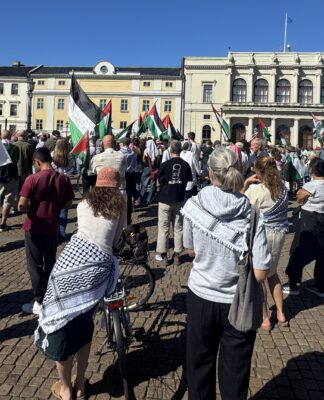 Göteborg’da bu hafta da Filistin ile dayanışma eylemi gerçekleştirildi