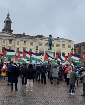 Göteborg’da Filistin’le dayanışma eylemi: “En cesurlarımız onlar!”