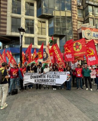 İzmir’de Filistin Halkıyla Dayanışma Eylemi