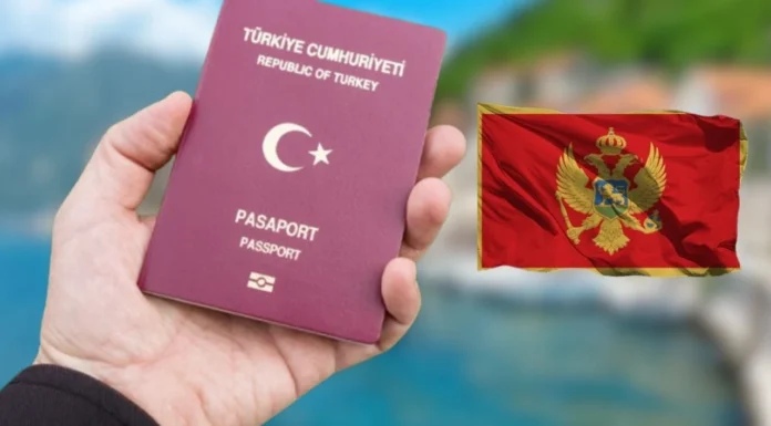 Karadağ’dan Türk vatandaşlarına vize