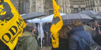 Almanya’da Tele 1 ve Merdan Yanardağ ile dayanışma eylemi