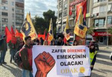 İzmir’de sol gruplardan işçi, emekçi, emekli mitingi