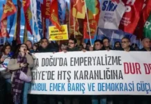 Kadıköy’de Rojava ile dayanışma eylemi