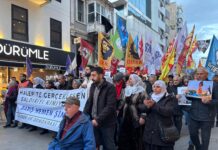 İzmir’de Kürt halkına dönük saldırılara karşı dayanışma eylemi