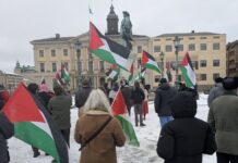Göteborg’da Filistin Eyleminde Küba Gündeme Getirildi