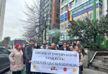 ABD’nin emperyalist saldırısının birinci ayında devrimci gruplardan Venezuela Konsolosluğu’na dayanışma ziyareti