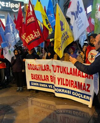 İzmir Emek ve Demokrasi Güçleri’nden ESP ile dayanışma eylemi
