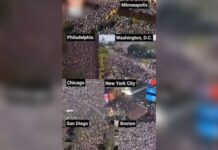 ABD’de onbinlerce insan, Trump’ın savaş politikalarına karşı sokaklara çıktı