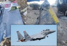 İran, düşürdüğü ABD’ye ait F-15E uçağının görüntülerini paylaştı