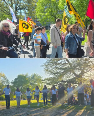 1 Mayıs’ta Münster’de de alanlardaydık