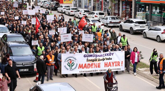 Amasya halkından maden patronlarına karşı yürüyüş: “İnegöl Dağı’nda Madene Hayır”
