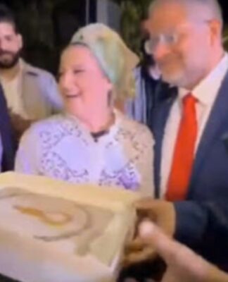 Siyonist Bakan Ben-Gvir’in eşi, Ben Gvir’e doğum gününde üzerinde darağacı bulunan pasta servis etti