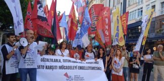 NATO ve Emperyalist Savaş Karşıtı Birlik’ten gözaltılara karşı İstanbul’da eylem
