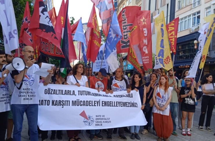 NATO ve Emperyalist Savaş Karşıtı Birlik’ten gözaltılara karşı İstanbul’da eylem