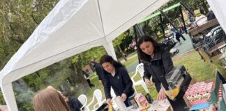 Dayanışma Hareketi Derneği çalışanları, İsveç’in Halmstad şehrinde düzenlenen festivale burs kampanyasına katkı sağlamak amacıyla katıldı