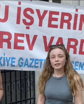 Genç Direnişçi’den AFP Türkiye grevine ziyaret