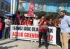 İşten Atılan Beşiktaş Belediyesi İşçileri Turan Çil ve Cem Çiftçi İçin Açlık Grevinin 5. Gününde Basın Açıklaması