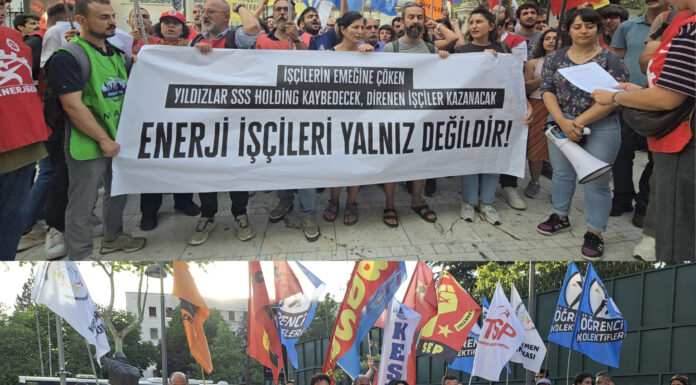 Patron zulmüne karşı direnen enerji işçilerine İstanbul ve Ankara’da destek eylemi