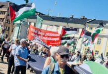 Göteborg’da kitlesel Filistin eylemi: Soykırıma geçit yok