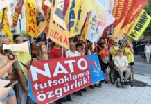 NATO ve Emperyalist Savaş Karşıtı Birlik’ten anti-emperyalist tutsaklarla dayanışma eylemi