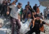 Gazze’de bombalı saldırılarda hasar gören bina çöktü: En az 16 ölü