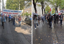 İsveç Göteborg’da Küba ve Filistin’le Dayanışma Eylemleri