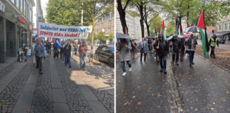İsveç Göteborg’da Küba ve Filistin’le Dayanışma Eylemleri